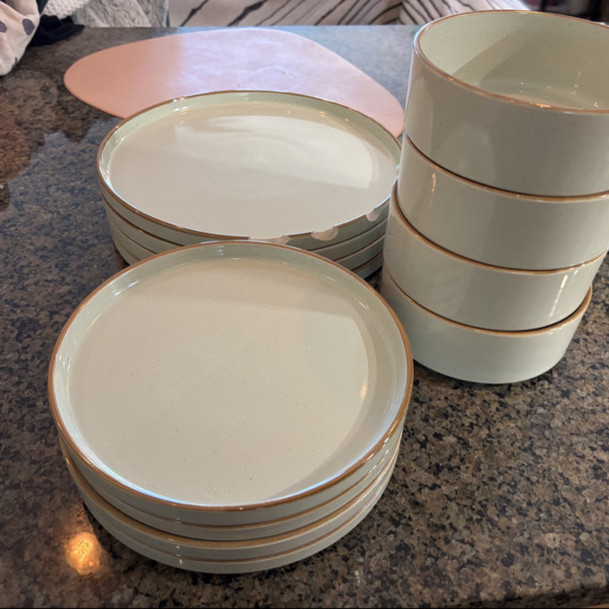 Birch Lane™ Nebula Plates And Bowls Sets, 12 Piece Dinnerware Sets